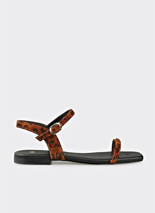 Taba Deri Kadın Sandalet - Görsel 2