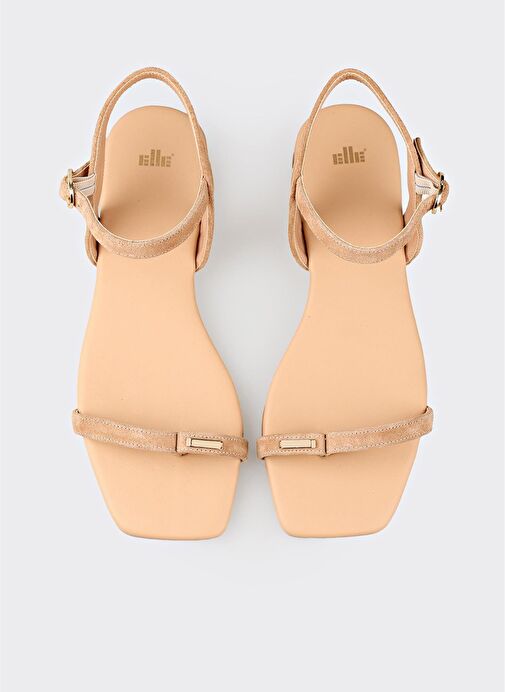 Naturel Deri Kadın Sandalet - Görsel 5