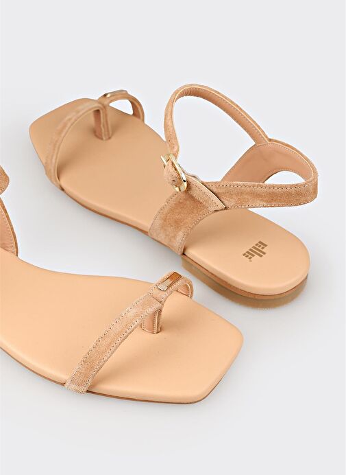 Naturel Deri Kadın Sandalet - Görsel 6