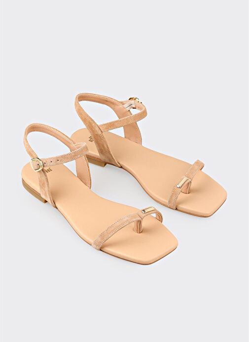 Naturel Deri Kadın Sandalet - Görsel 3