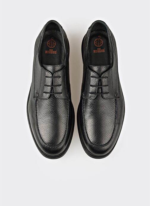 Siyah Deri Erkek Günlük Ayakkabı - Görsel 5