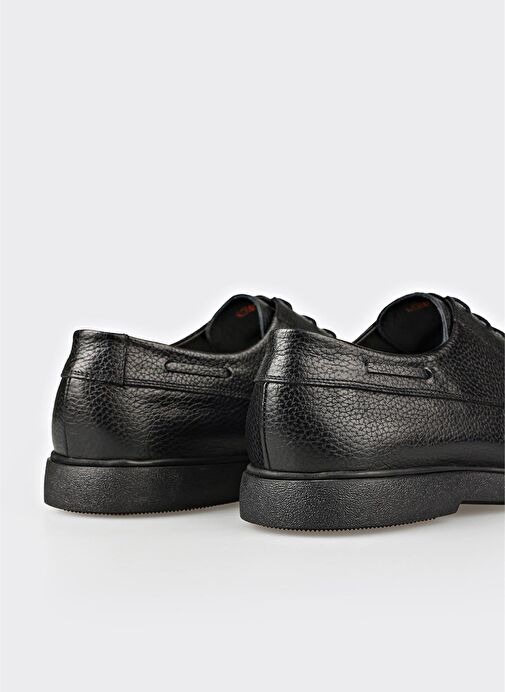 Siyah Deri Erkek Günlük Ayakkabı - Görsel 6