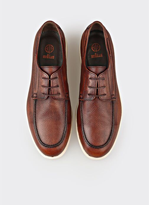 Kahve Deri Erkek Günlük Ayakkabı - Görsel 5