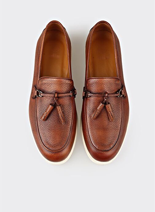 Taba Deri Erkek Günlük Ayakkabı - Görsel 5