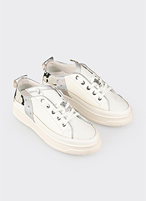 Beyaz Kadın Spor Ayakkabı - Görsel 3