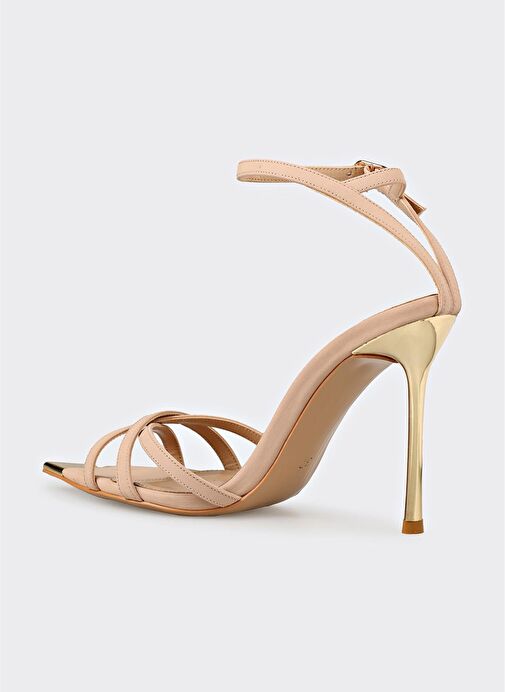 Naturel Kadın Topuklu Ayakkabı - Görsel 4