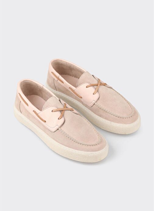 Pudra Deri Kadın Günlük Ayakkabı - Görsel 9