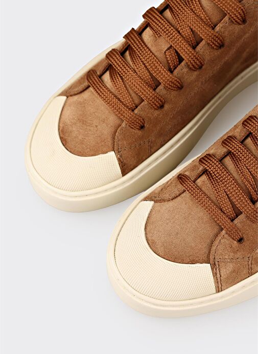 Taba Deri Kadın Spor Ayakkabı - Görsel 6