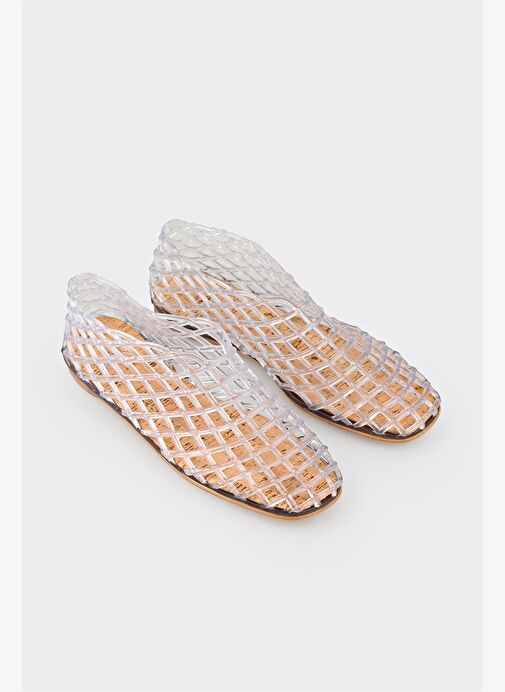 Beyaz Kadın Sandalet - Görsel 4