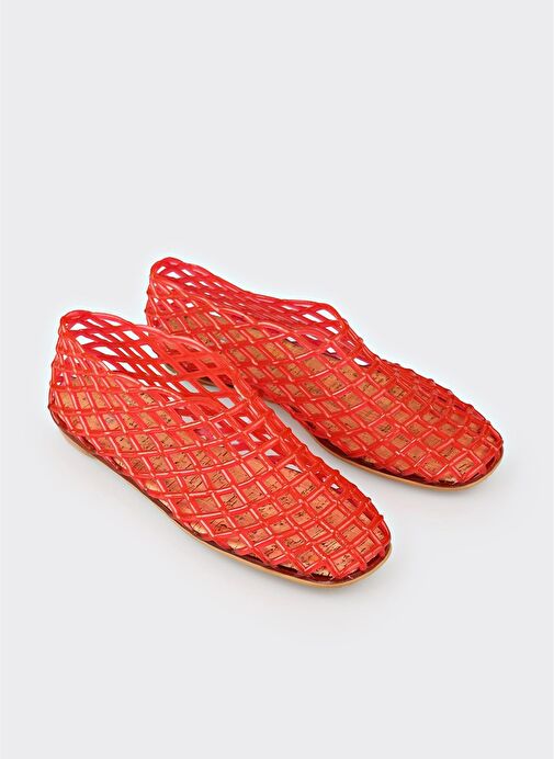 Kırmızı Kadın Sandalet - Görsel 3