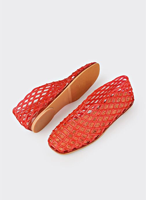 Kırmızı Kadın Sandalet - Görsel 4