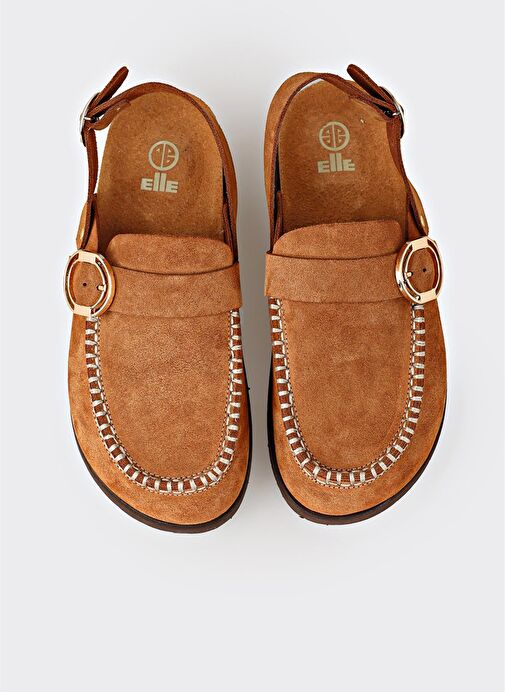 Taba Deri Kadın Terlik - Görsel 5