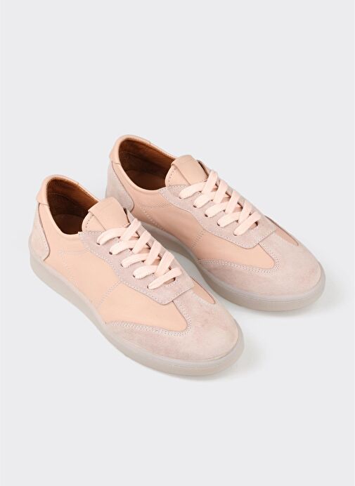 Pudra Deri Kadın Spor Ayakkabı - Görsel 3