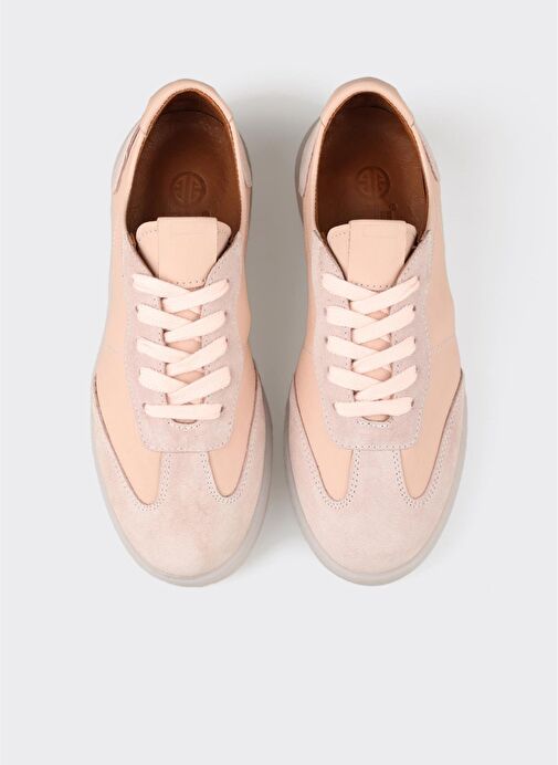 Pudra Deri Kadın Spor Ayakkabı - Görsel 5