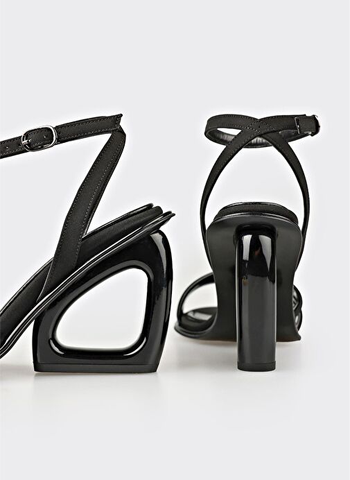 Siyah Kadın Sandalet - Görsel 5