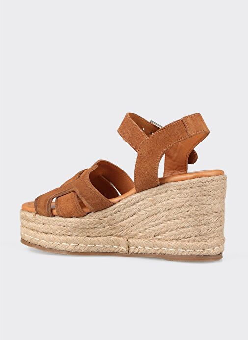 Taba Deri Kadın Sandalet - Görsel 5