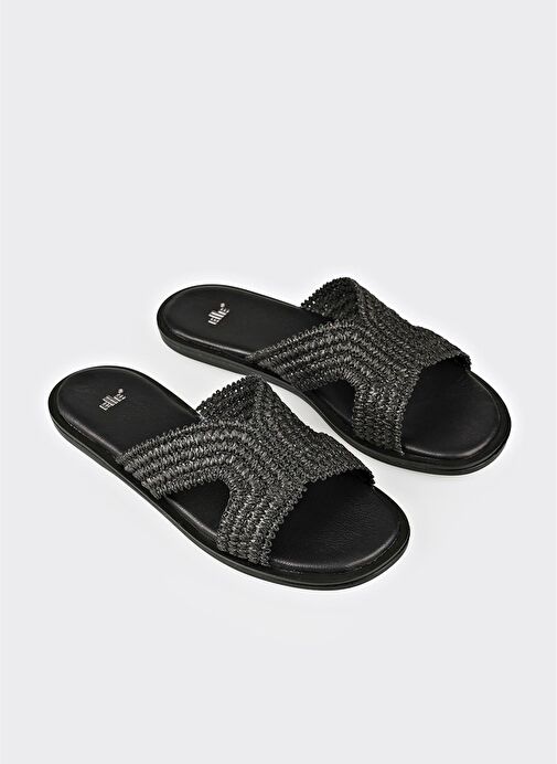 Siyah Kadın Terlik - Görsel 3