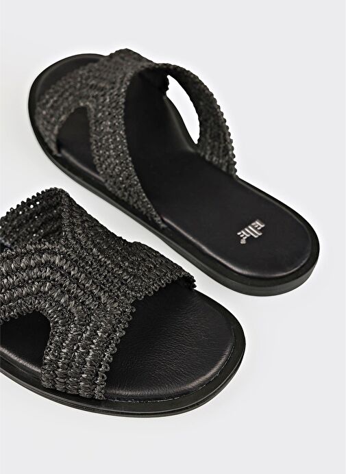 Siyah Kadın Terlik - Görsel 6