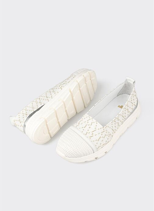 Beyaz Kadın Spor Ayakkabı - Görsel 4