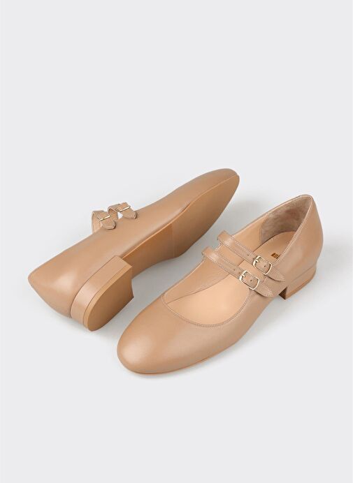 Naturel Deri Kadın Ayakkabı - Görsel 4