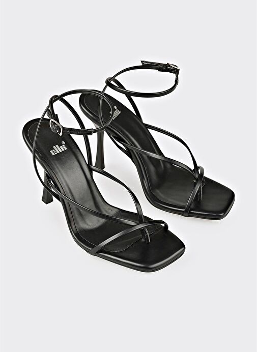 Siyah Kadın Topuklu Sandalet - Görsel 3
