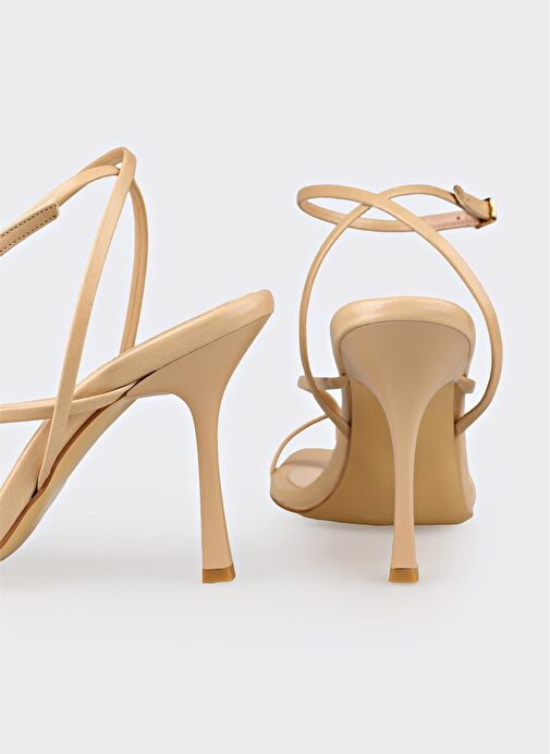 Naturel Kadın Topuklu Sandalet - Görsel 5