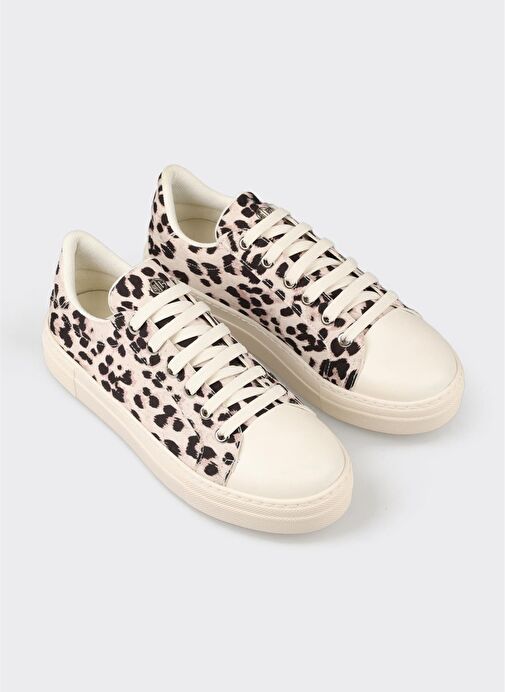 Ekru Kadın Spor Ayakkabı - Görsel 3