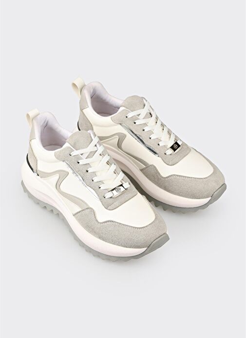 Beyaz Kadın Spor Ayakkabı - Görsel 3