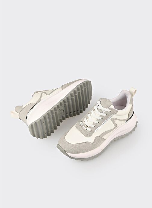 Beyaz Kadın Spor Ayakkabı - Görsel 4