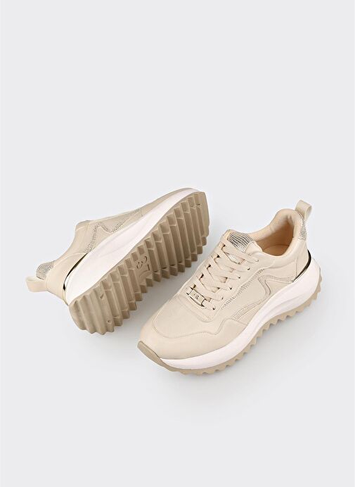 Bej Kadın Spor Ayakkabı - Görsel 2