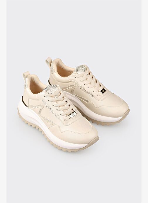 Bej Kadın Spor Ayakkabı - Görsel 4
