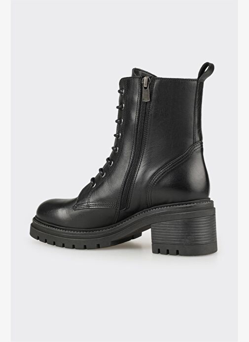 Siyah Deri Kadın Günlük Bot - Görsel 4