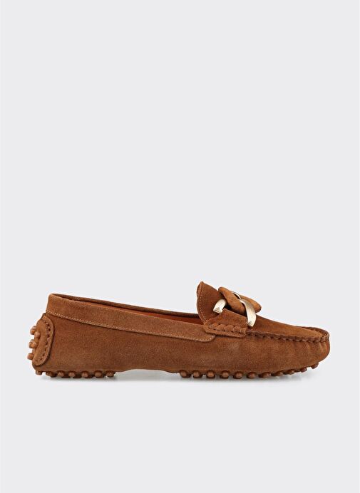 Taba Deri Kadın Günlük Ayakkabı - Görsel 2