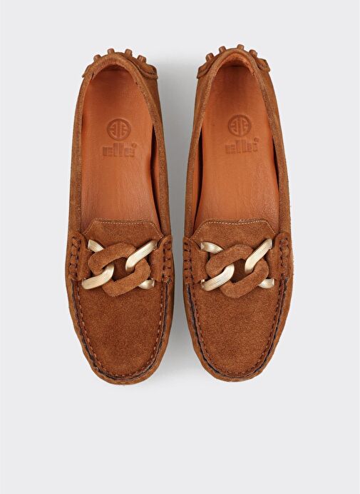 Taba Deri Kadın Günlük Ayakkabı - Görsel 5