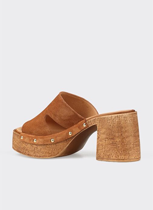 Taba Deri Kadın Terlik - Görsel 4