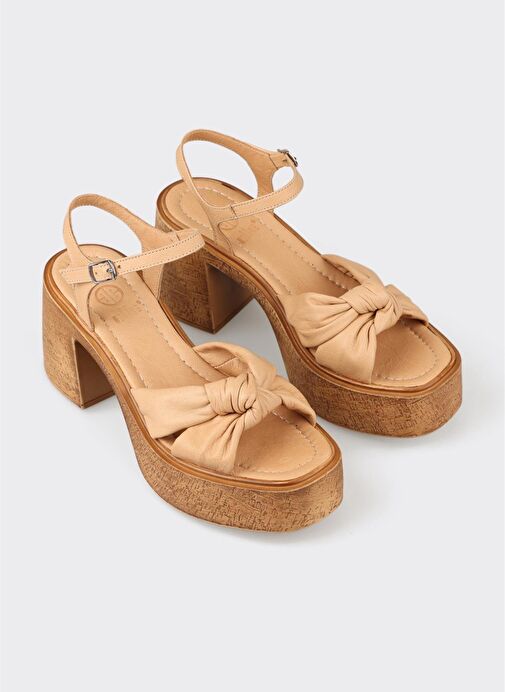 Naturel GALAGE KADIN SANDALET - Görsel 3