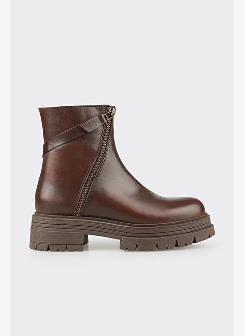 Kahve Deri Kadın Günlük Bot - Görsel 2