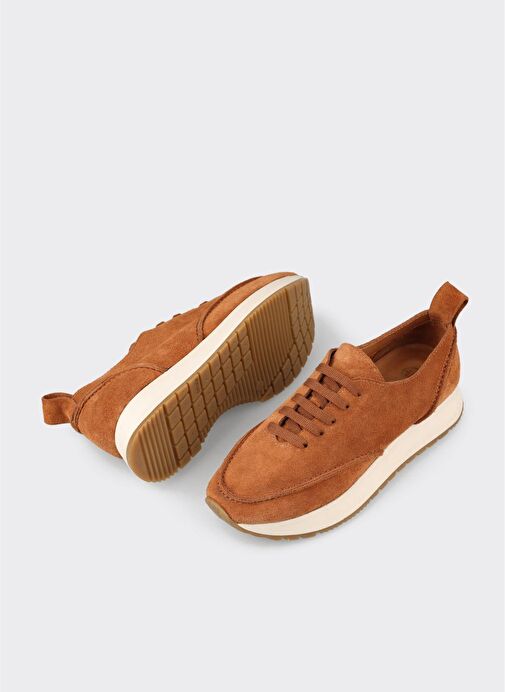 Taba Deri Kadın Spor Ayakkabı - Görsel 4