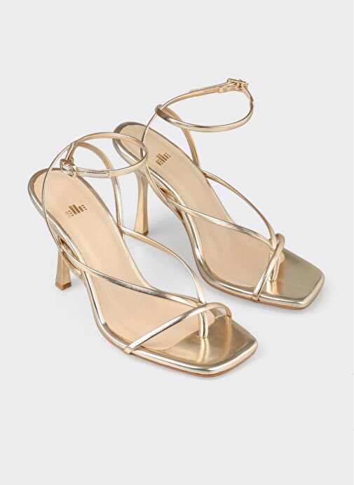 Gold Kadın Topuklu Sandalet - Görsel 3