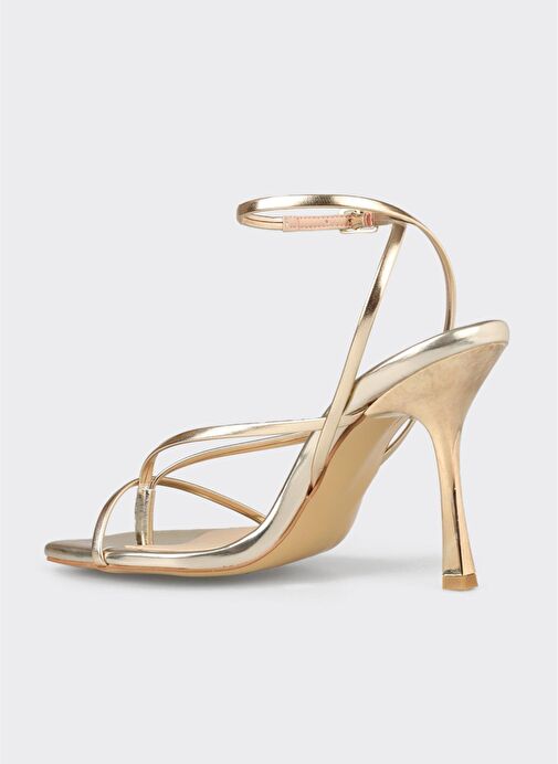 Gold Kadın Topuklu Sandalet - Görsel 4
