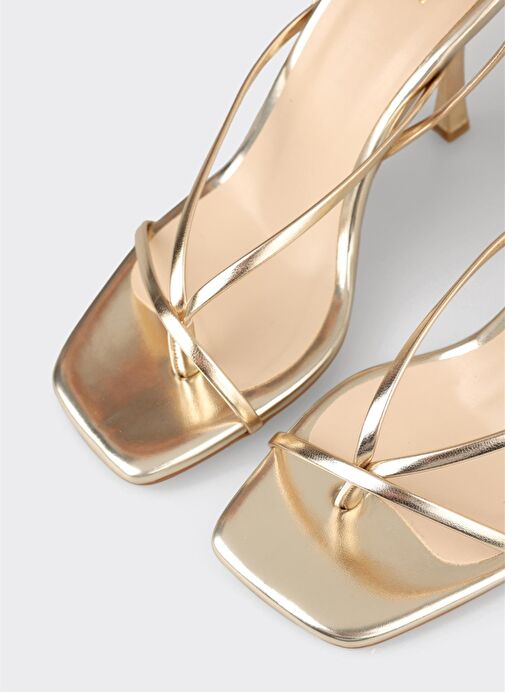 Gold Kadın Topuklu Sandalet - Görsel 5