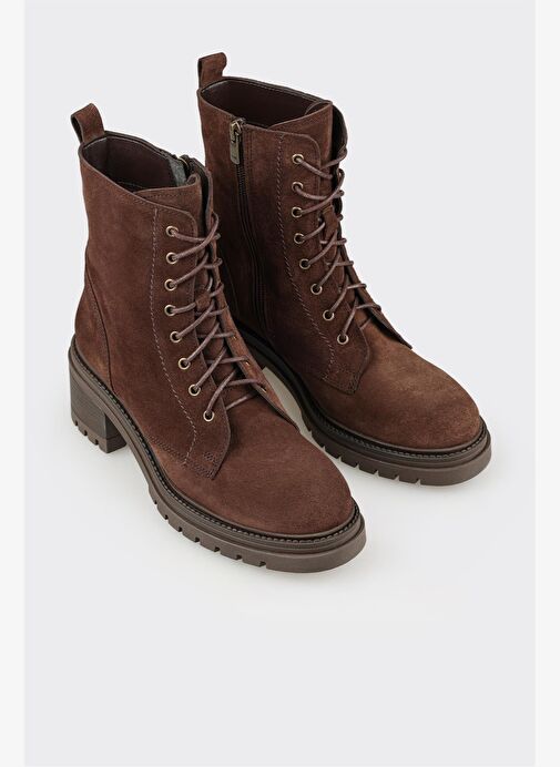 Kahve Deri Kadın Günlük Bot - Görsel 3