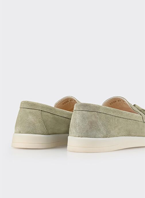 Yeşil Deri Erkek Günlük Ayakkabı - Görsel 6