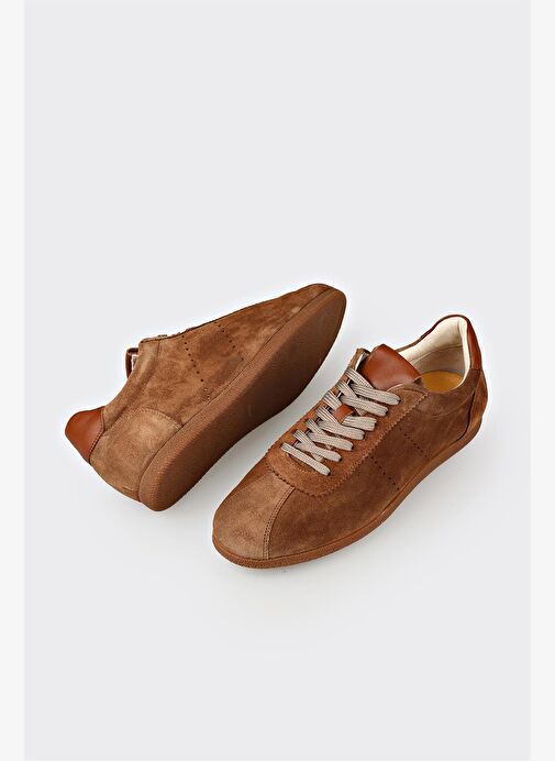 Taba Deri Erkek Günlük Ayakkabı - Görsel 6