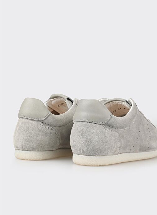 Gri Deri Erkek Günlük Ayakkabı - Görsel 6