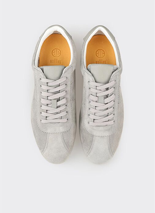 Gri Deri Erkek Günlük Ayakkabı - Görsel 5