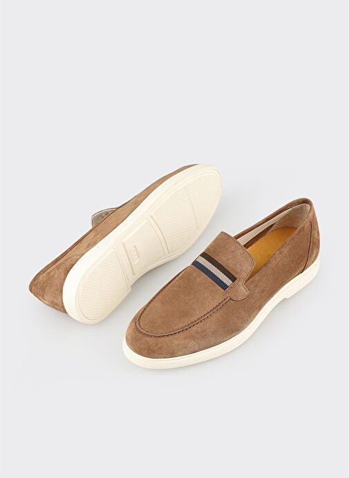 Taba Deri Erkek Günlük Ayakkabı - Görsel 4