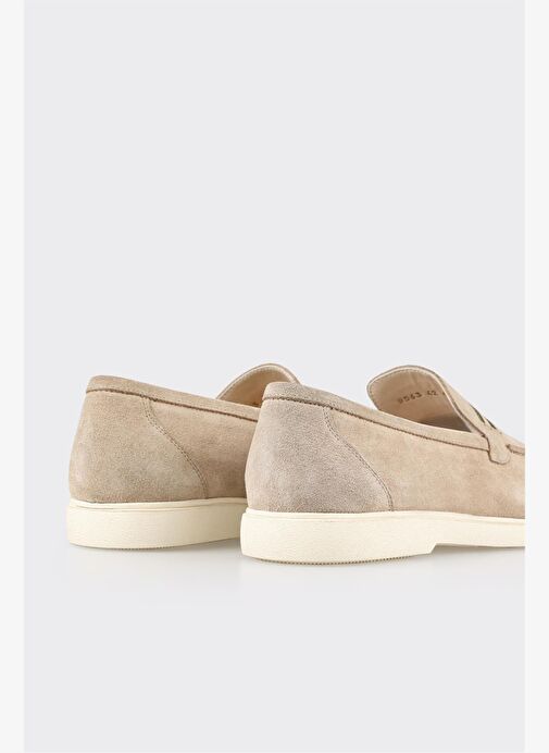 Bej Deri Erkek Günlük Ayakkabı - Görsel 6