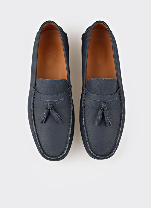 Lacivert Deri Erkek Günlük Ayakkabı - Görsel 5