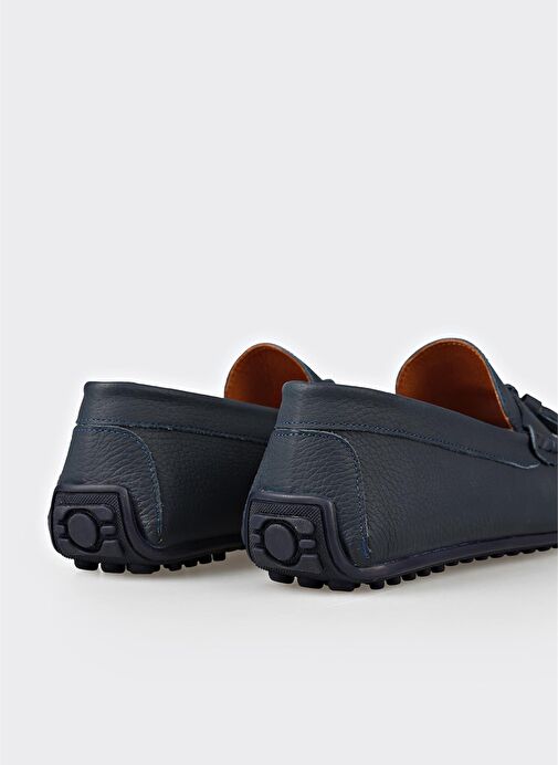 Lacivert Deri Erkek Günlük Ayakkabı - Görsel 6